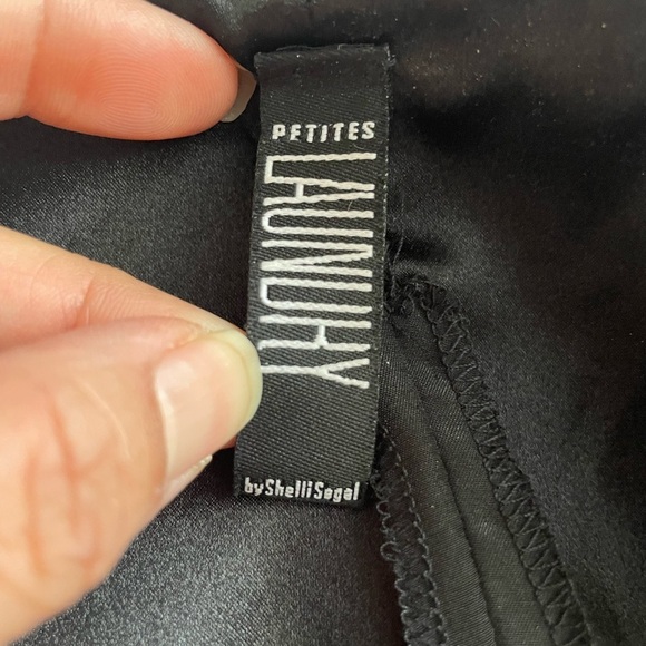 Laundry by Shelli Segal black silk dress pants sz 12 Pet - Picture 2 of 5